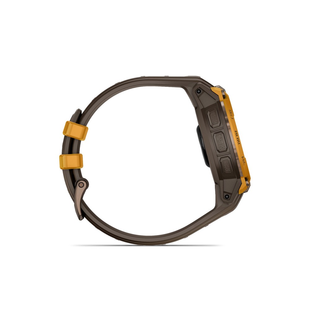 Garmin Instinct Crossover AMOLED GPS Smartwatch Bundle (Bronze Sunburst/Cocoa)