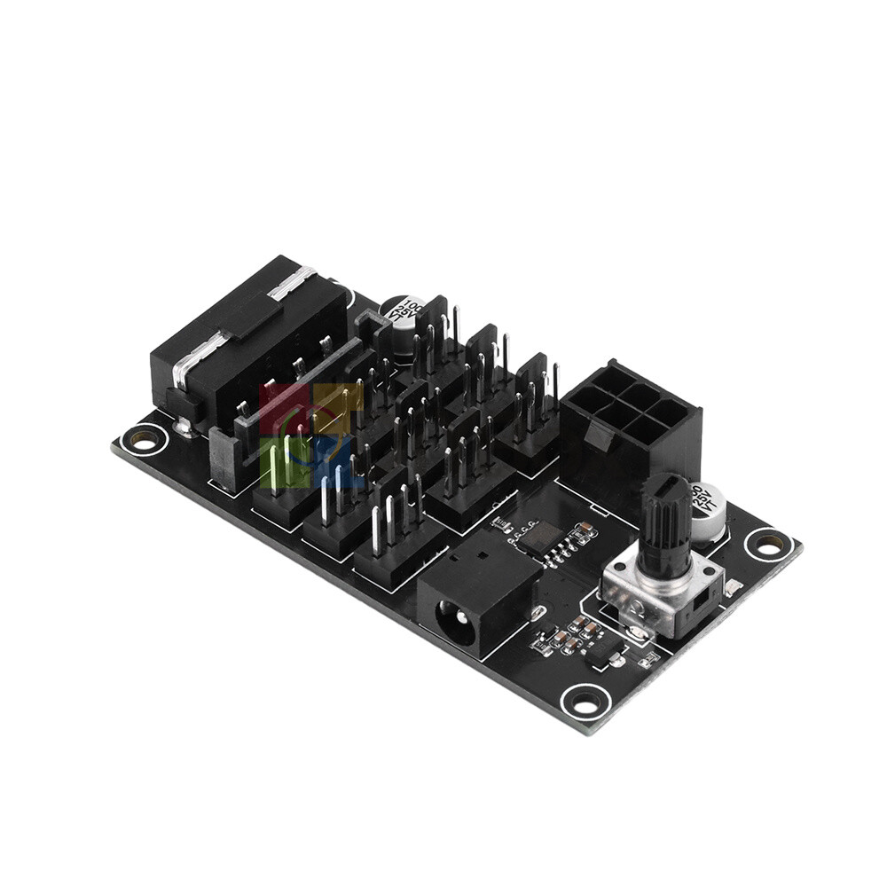 Computer Chassis PWM Violent Fan Speed Controller 9CH High-Power Hub Controller