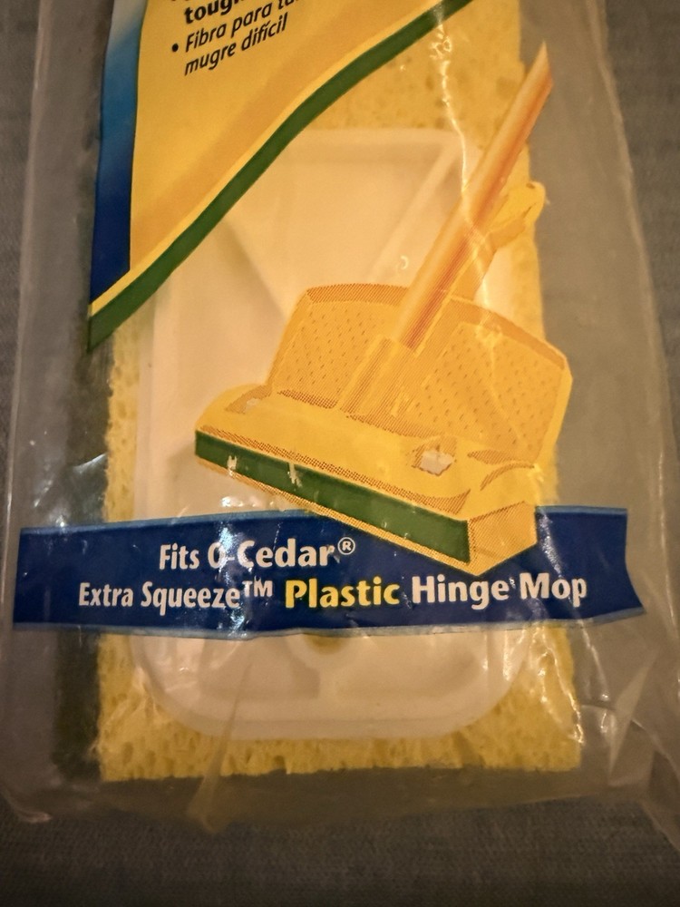O Cedar Extra Squeeze Plastic Hinge Mop Refill NOS 4009705 Replacement Head