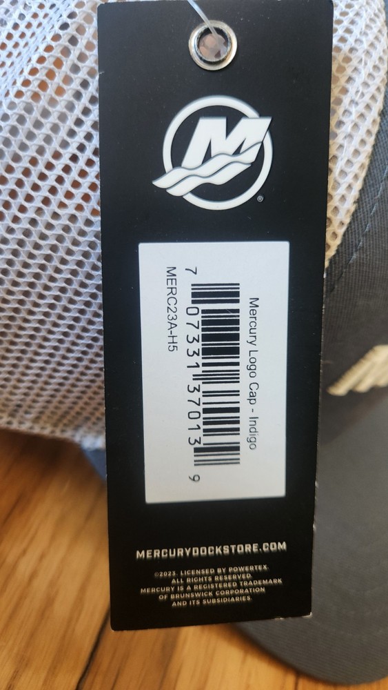 New Authentic Mercury Marine Embroidered Adjustable Hat