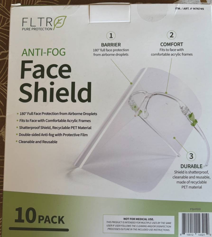Anti-fog Face Shield