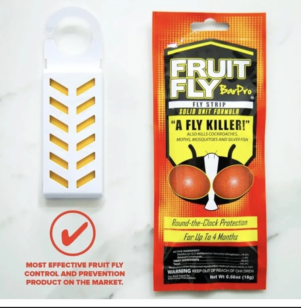 FruitFlyBarPro Strips (10 Pack) Better Than Fly Traps Prevents upto 4 months