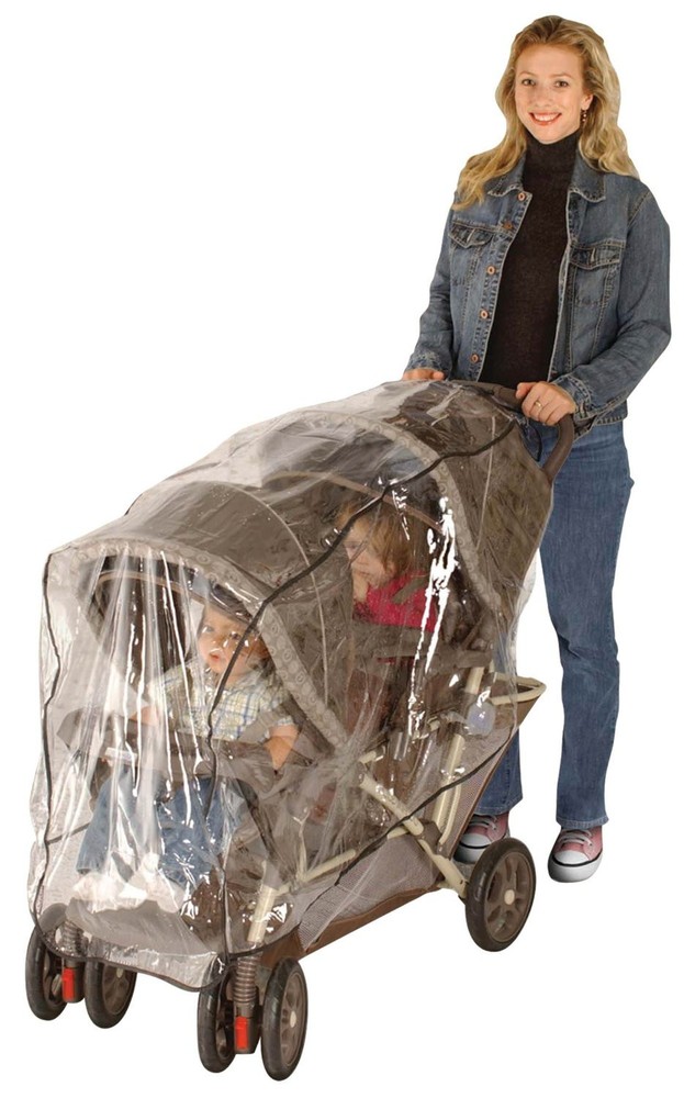 Jeep Tandem Stroller Deluxe Weather Shield Will Fit Most Tandem Twin Strollers!!