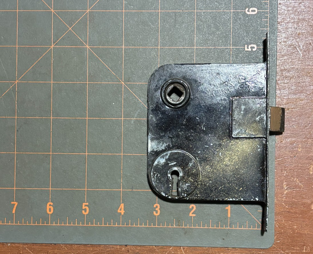 Vintage door mortise lock NO KEY. With Door knobs