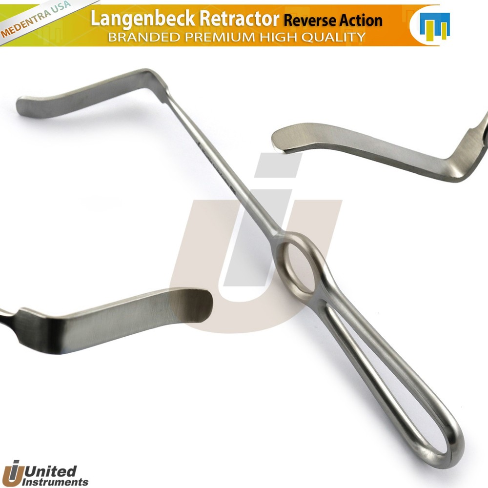 Langenbeck Retractor Reverse Action Bend Upward Surgical Instruments