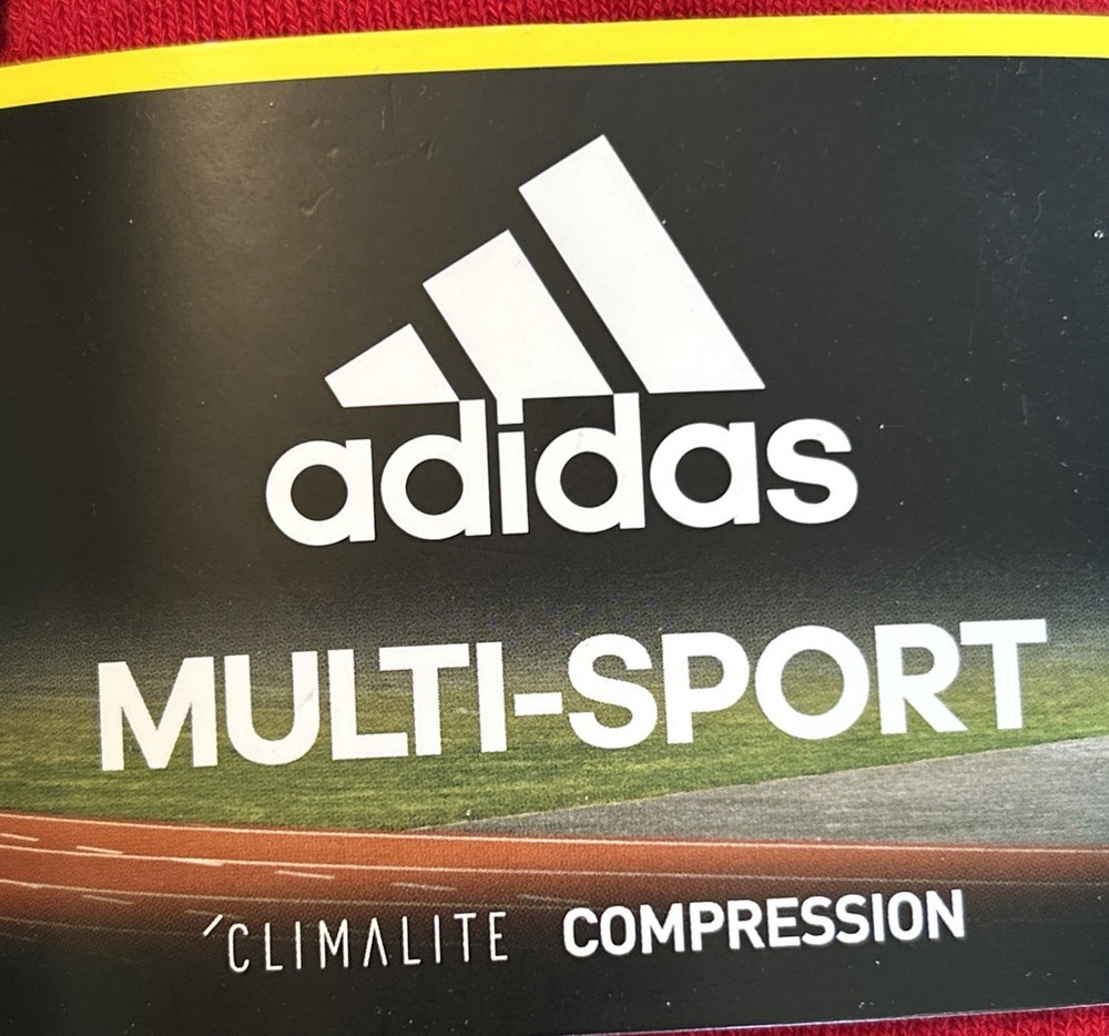 Adidas Small Climalite Compression Multi Sport Over Calf Socks 2 Pair Small Red
