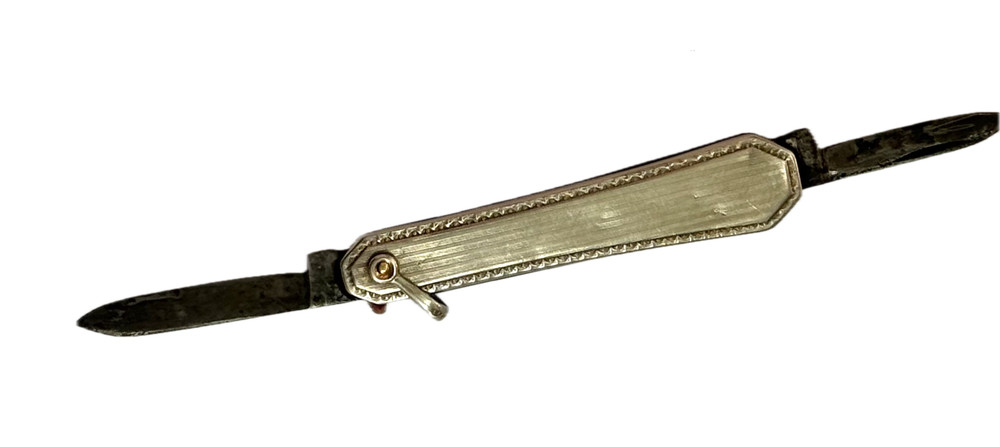 Vintage Silver 2 Blade Pocket Knife
