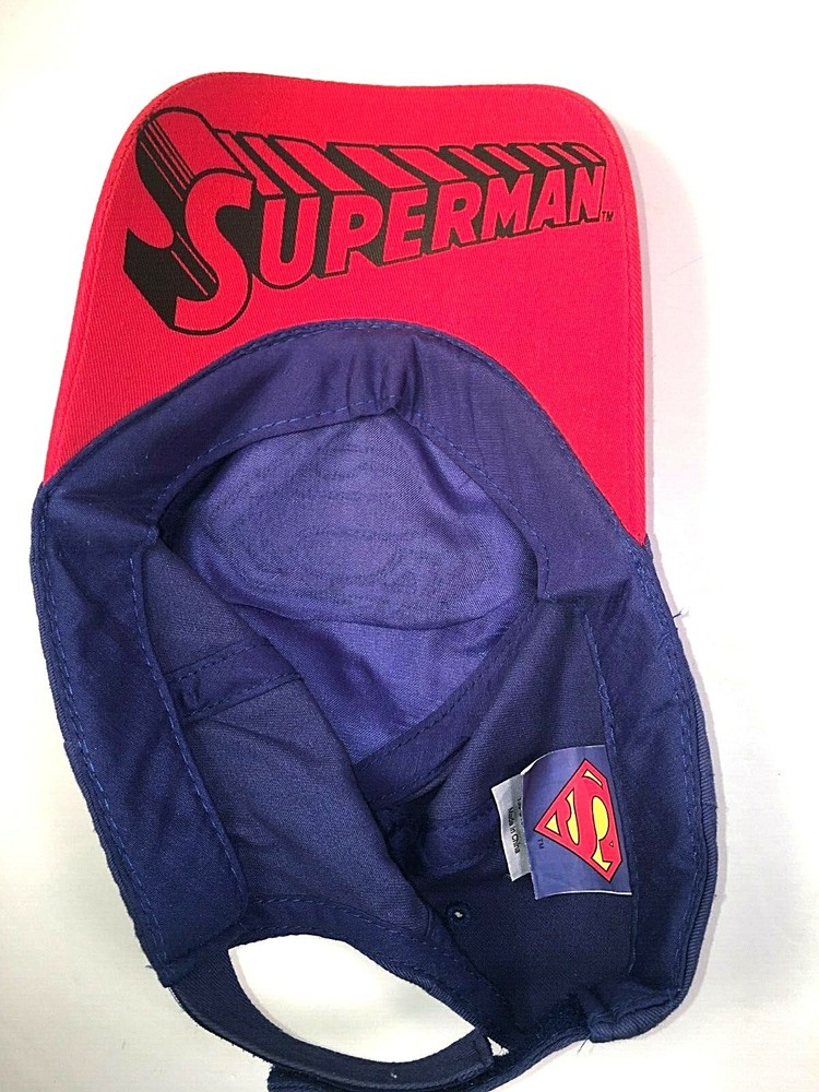 Boys Blue & Red Superman Baseball Cap Ball Hat Embroidered