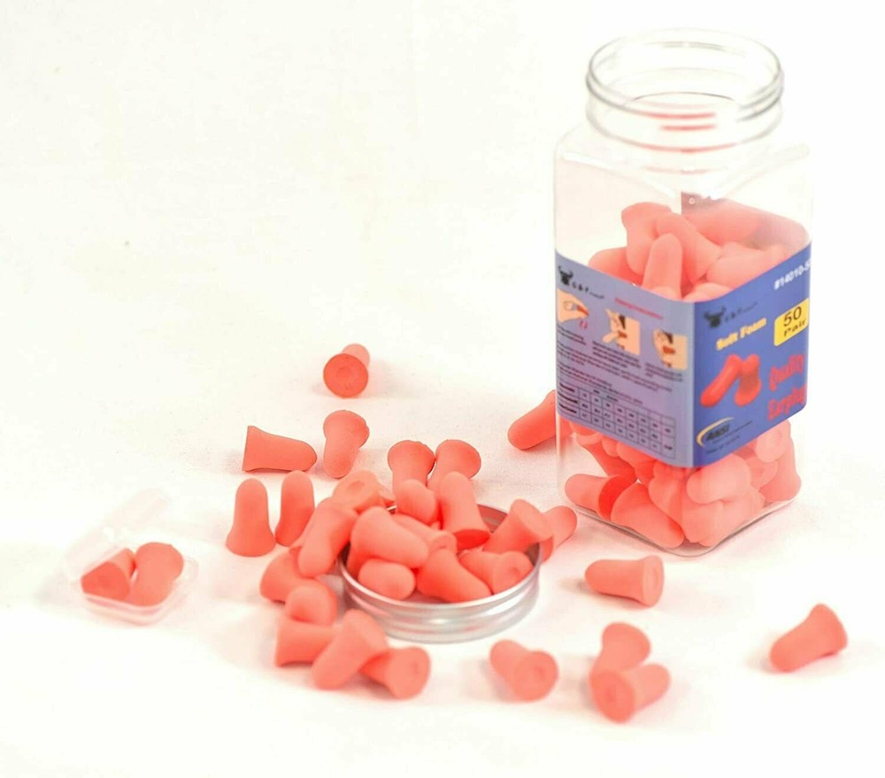 Foam Ear Plugs For Sleeping Noise Cancelling 32db Sound Blocking Bell-shaped
