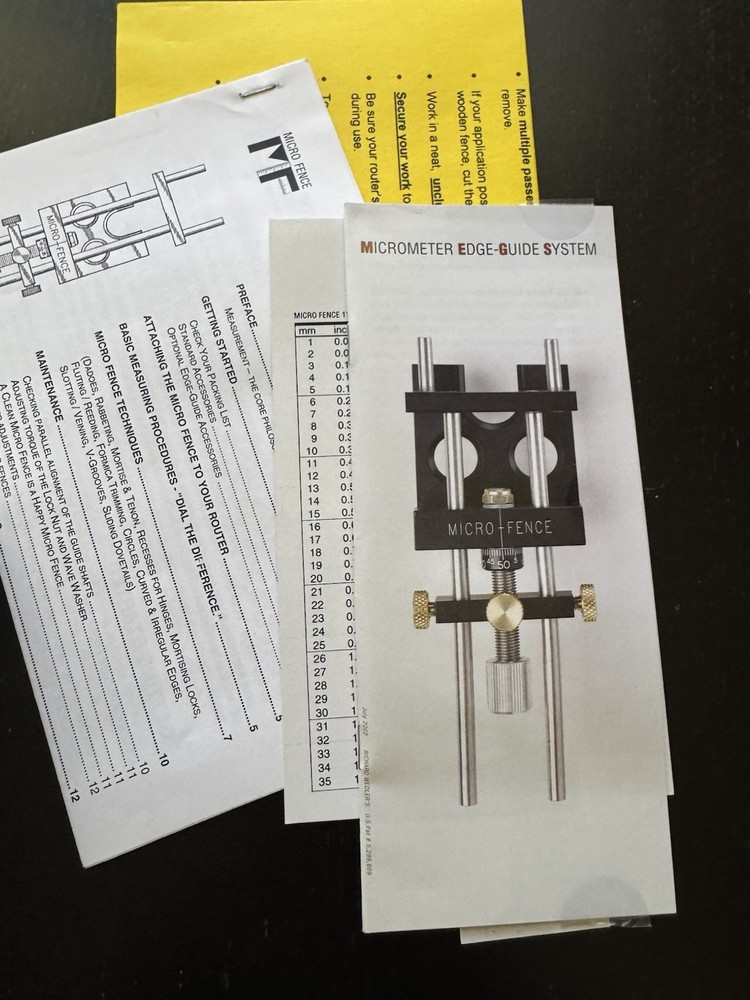 MICRO FENCE EDGE-GUIDE SYSTEM. NEW OPEN BOX