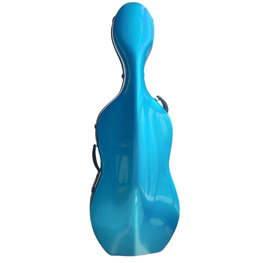 Premium 4/4 Cello Case Full size Mixed Carbon Fiber with Wheels&Backpack Strap
