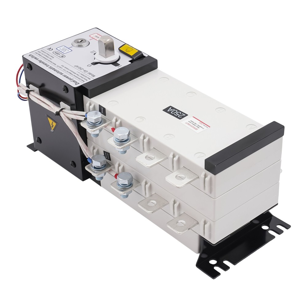 250A 400V GENERATOR AUTOMATIC TRANSFER SWITCH 4P 3-Phase Dual Power PC Level