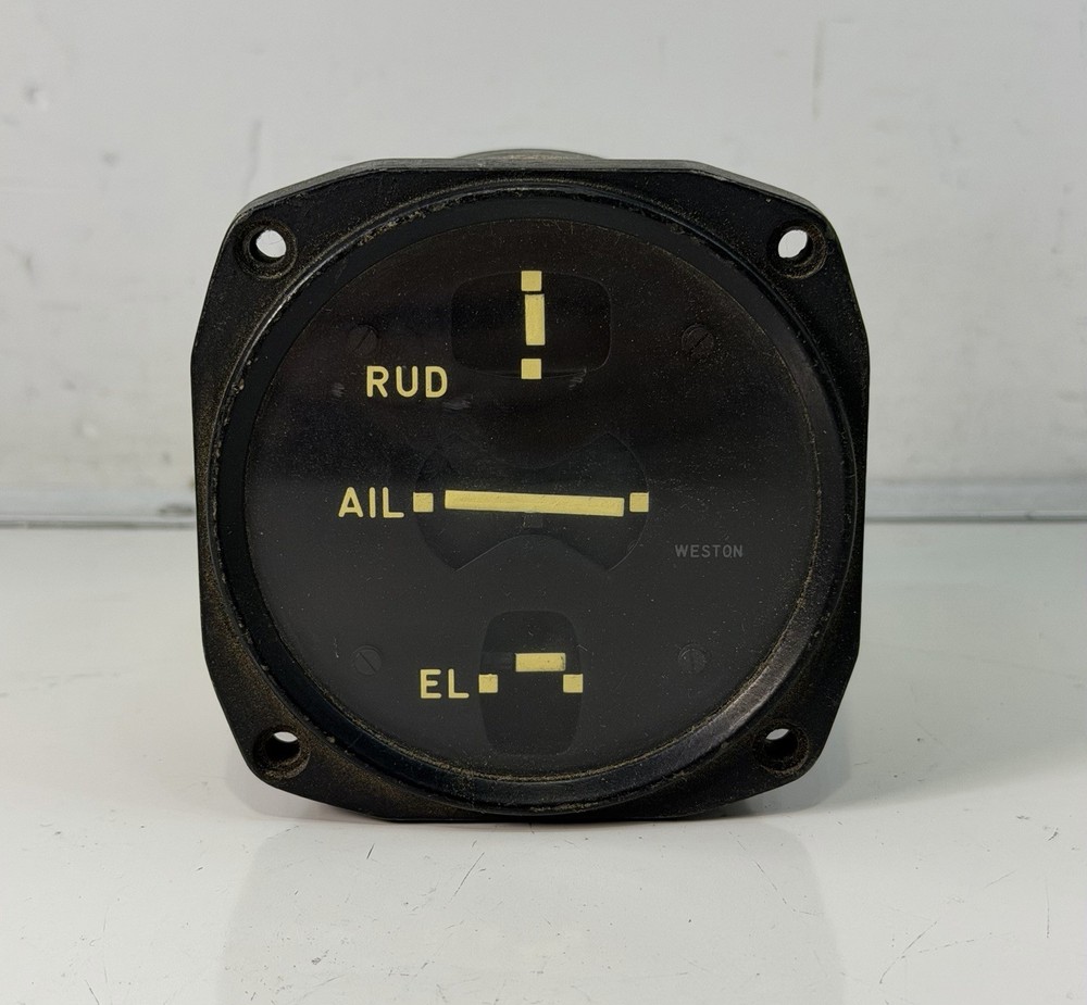 Military Aircraft Indicator Three Axis Trim BENDIX