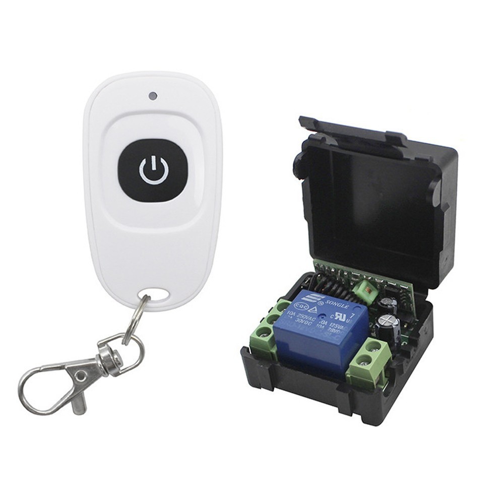 12V Relay/1CH Wireless RF Garage Door Remote Control Switch Receiver Transmitter