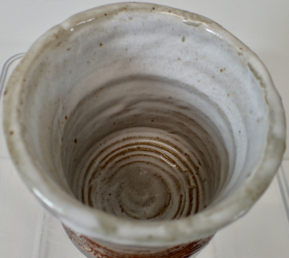 Unique Handmade Brown Glazed Clay Pottery Cup