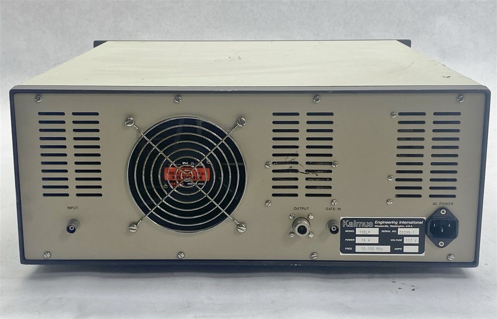 Kalmus Engineering Model 166LP Linear Pulse Amplifier 10-86MHz 1000Watts
