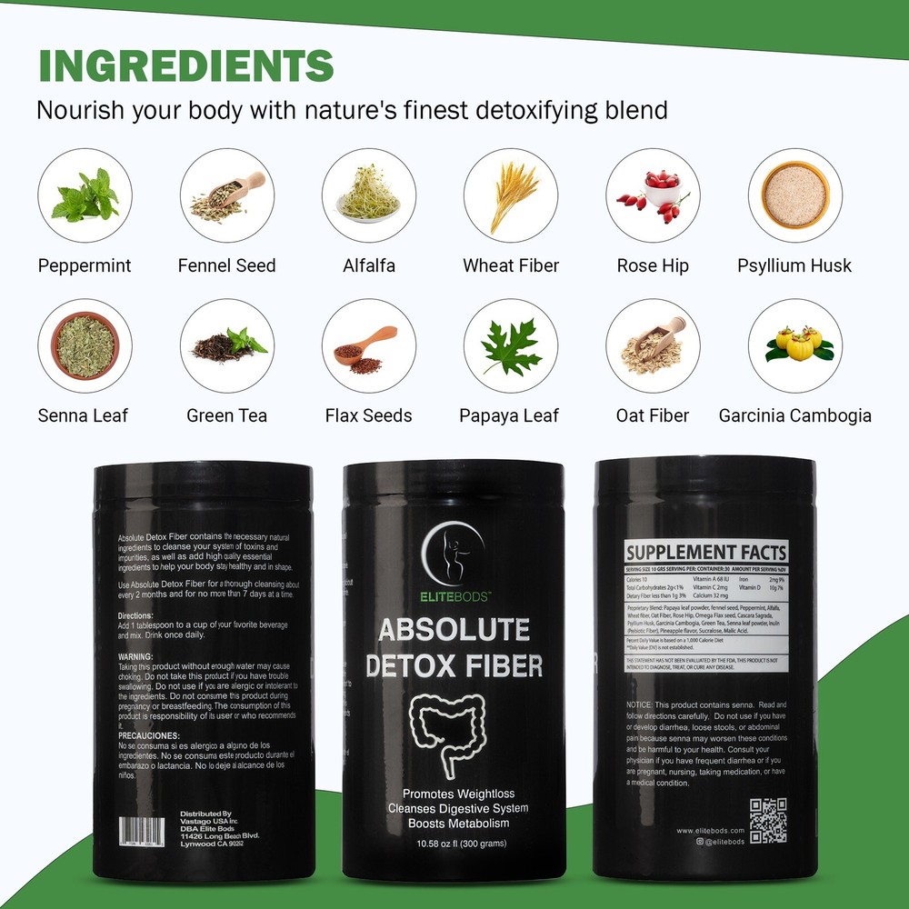 EliteBods detox fiber