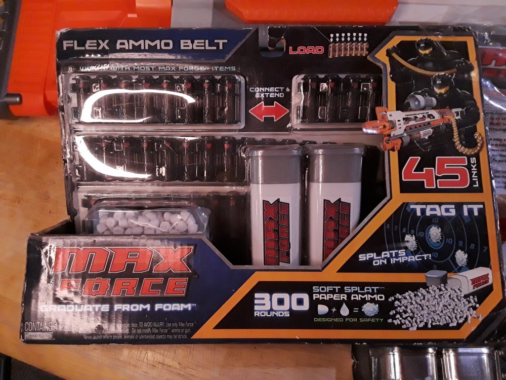 MAX FORCE SPLAT Blaster Lot, Terrornator-85, Shadow Hawk-100, Maximizer-60 Ammo