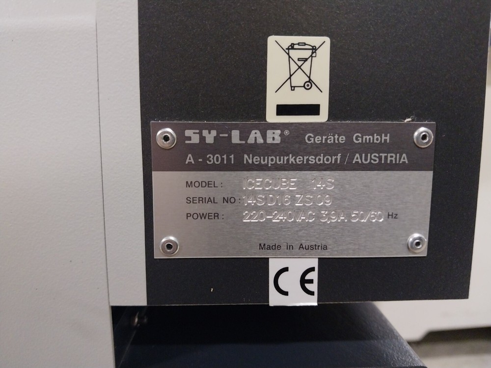 SY-LAB ICECUBE 14S Computer Controlled Rate Freezer