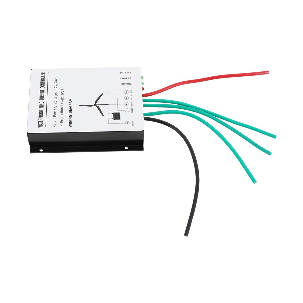 Vertical Axis Wind Power Turbine Generator Controller Home Windmill Kit 400W 24V