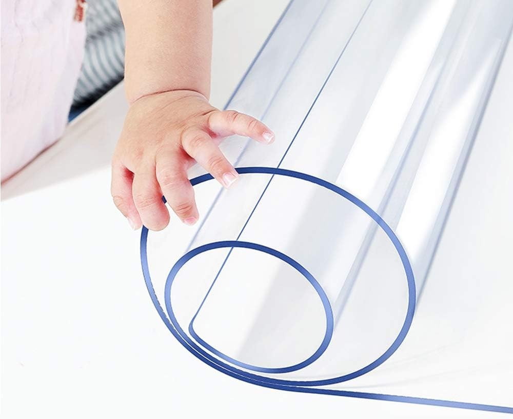 14x24 Clear Desk Blotter Mat - Waterproof Table Protector & Easy Clean Surface