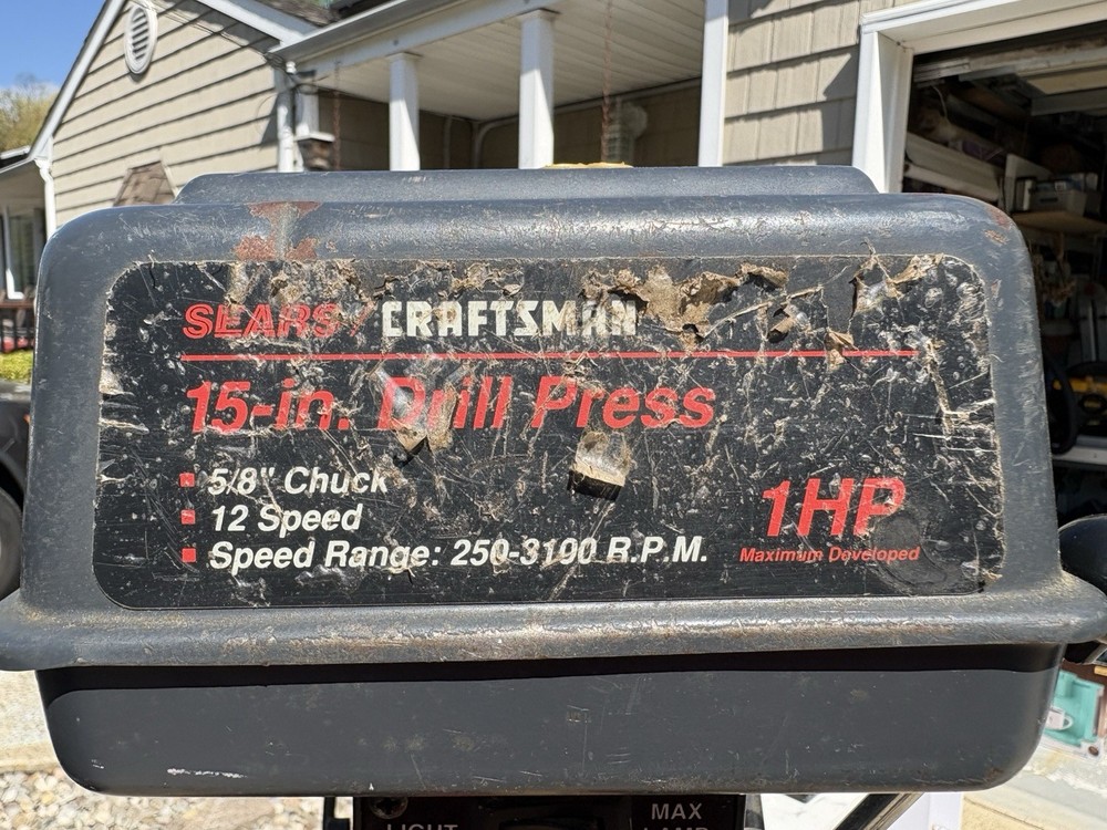 Drill Press 15” Craftsman (Pickup Only)