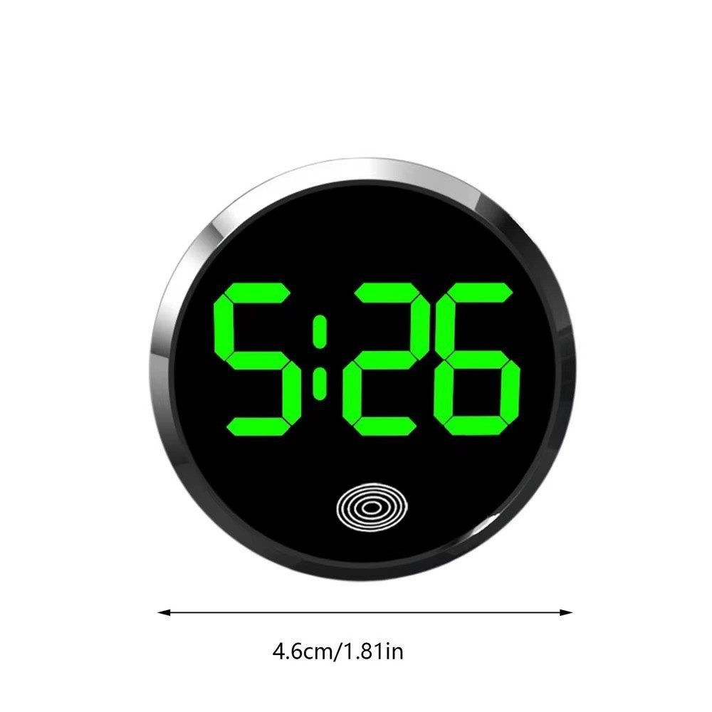 Car Dashboard Digital Clock Mini Electronic Vehicle Dash Clock LED Display