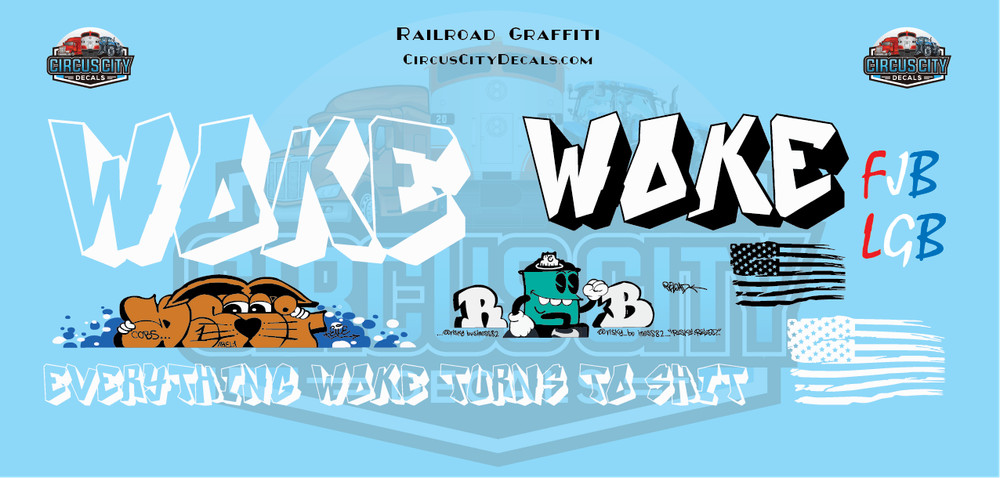 Railroad Graffiti HO 1:87 Scale Decal Set