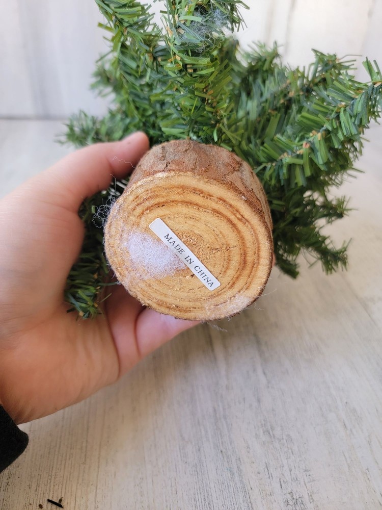 Mini Christmas pine tree xmas home decor green