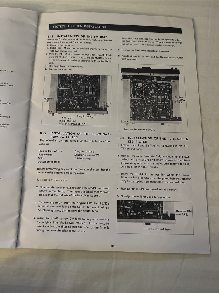 ICOM IC-R70 INSTRUCTION MANUAL ORIGINAL