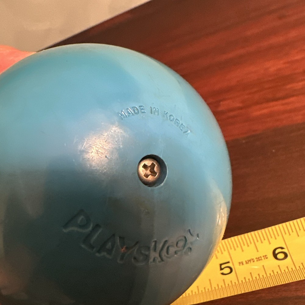 Vintage Musical Roly Poly Penguin pull behind toy