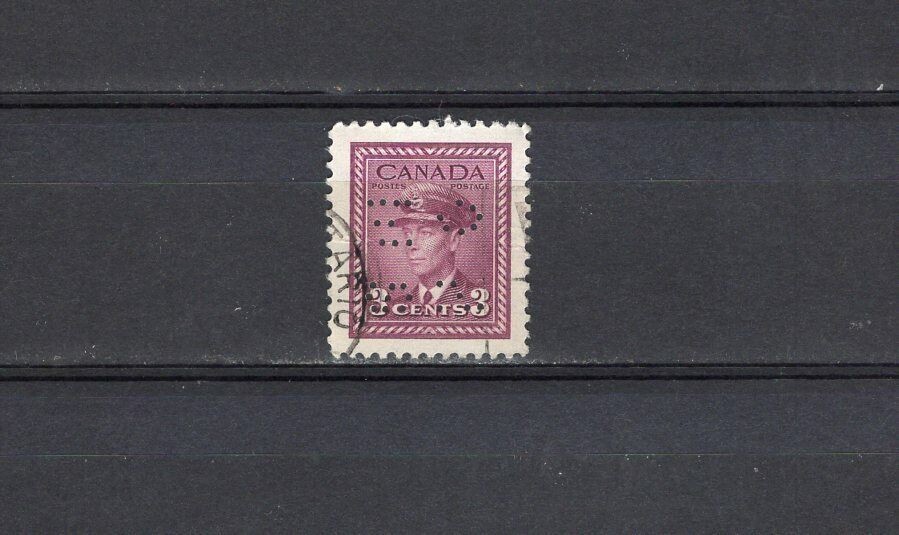 CANADA 1942-43 / USED - SCOTT # O252  OHMS PERF.