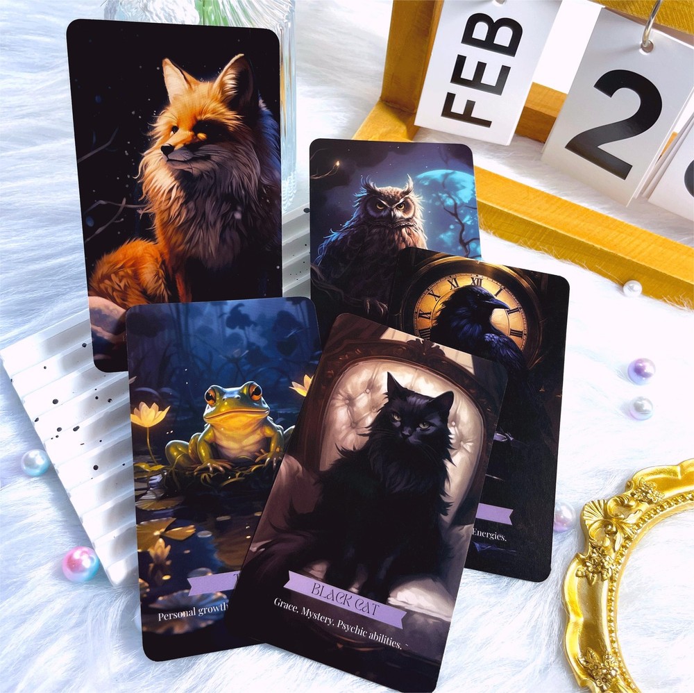 Path of Shadows Oracle Cards, Shadow Deck, Messages Medium, Black