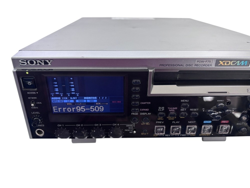 Sony PDW-F75 XDCAM HD Professional Disc Recorder Deck