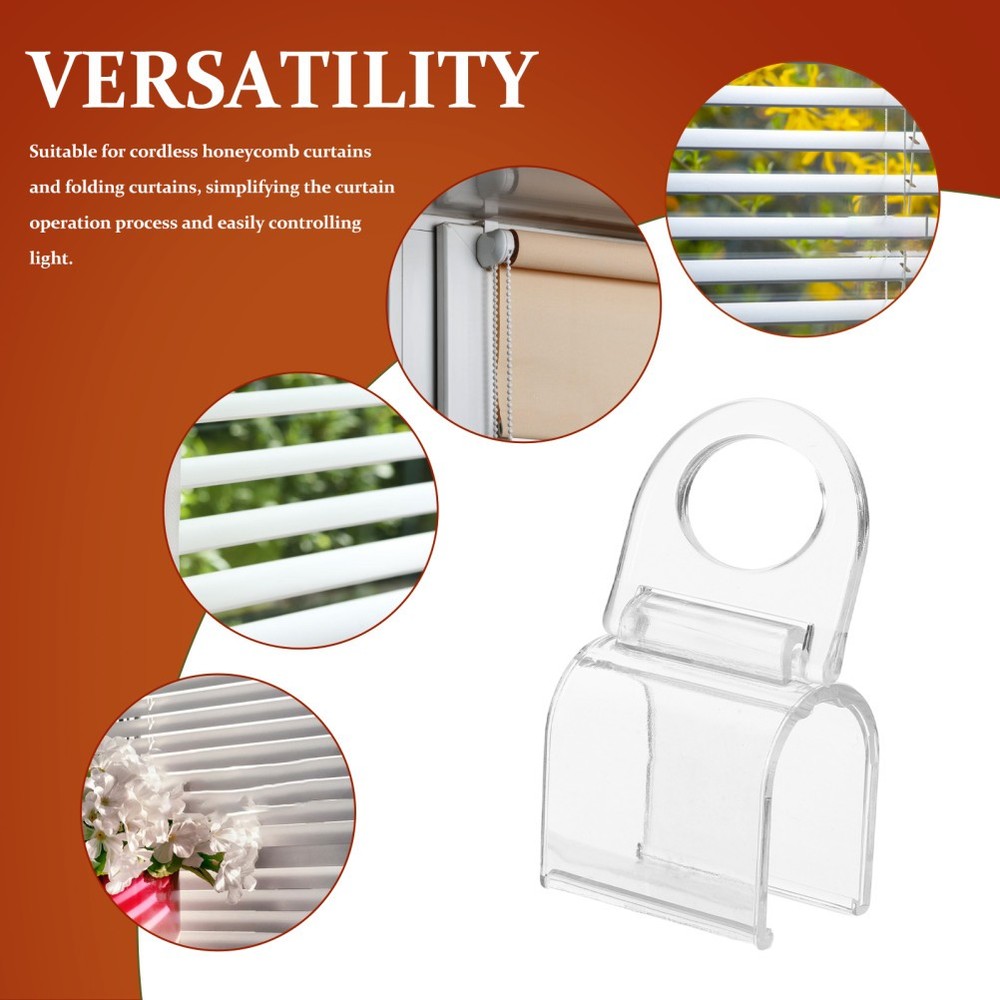 4 Pcs Cordless Blind Handle Pull Clips for Shades Blinds Handles