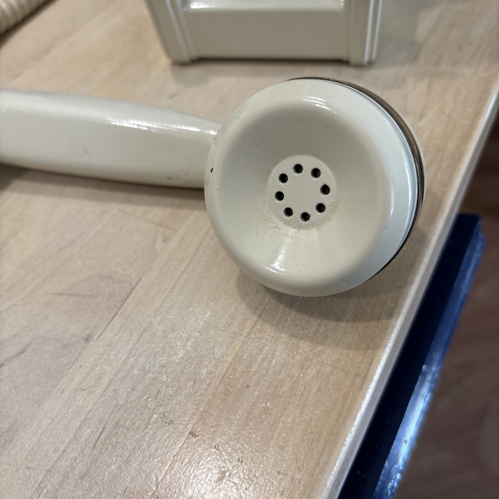 Automatic Electric Type 50- Ivory With Brass Trim Phone UNTESTED