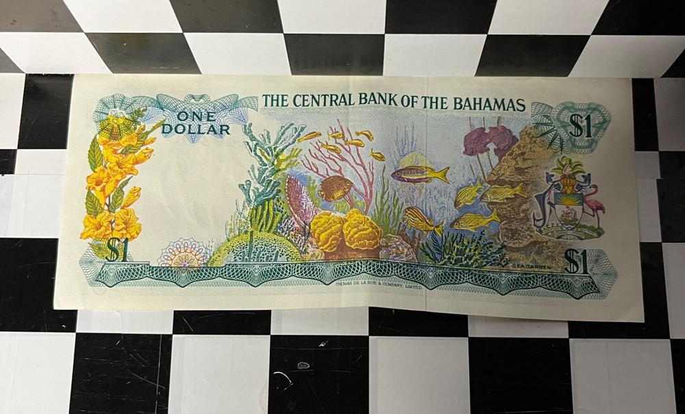 1974 Bahamas One Dollar Banknote 140306