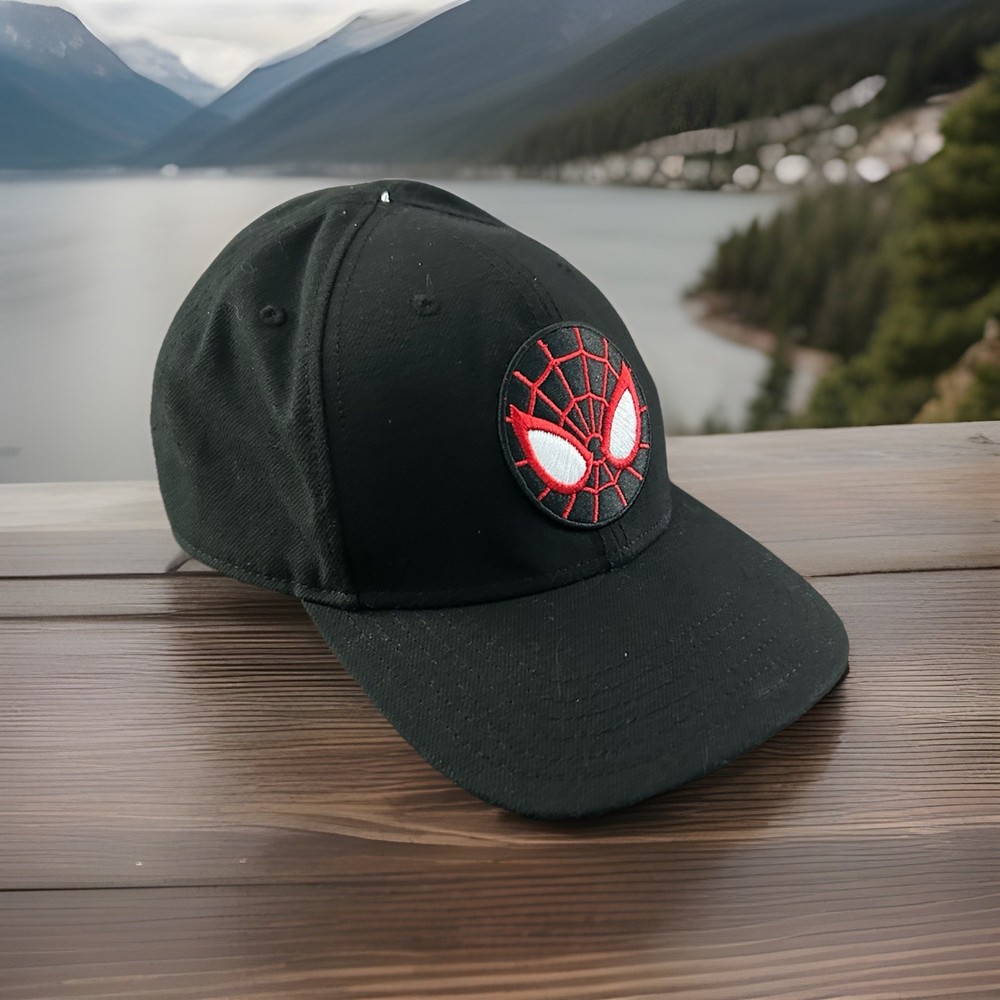 Marvel Miles Morales Spider-Man Snapback Hat Comic Art Under Brim