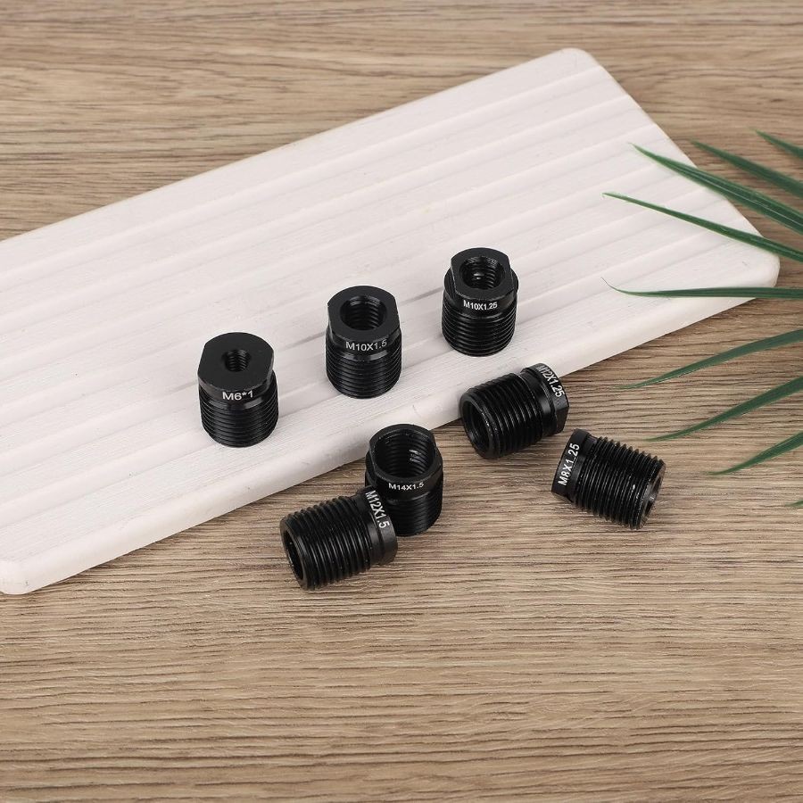 7pcs Gear Shift Knob Adapter Kit, Manual Transmissions Universal Shift Knob Adap