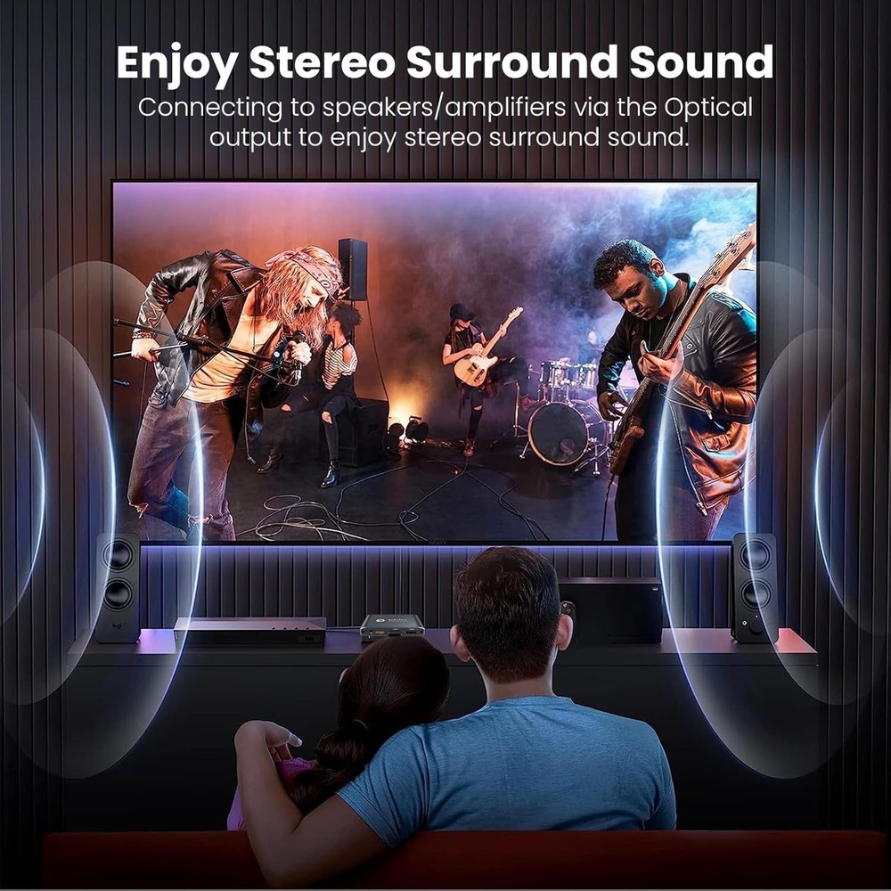 Compact 4K Video Player with Dual USB & H.265 Decoding for High-Quality Playback