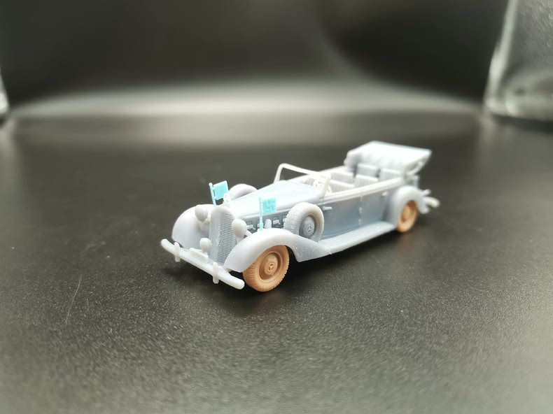 3D Printing Model 1/72 German 770K Car Model Unpainted--