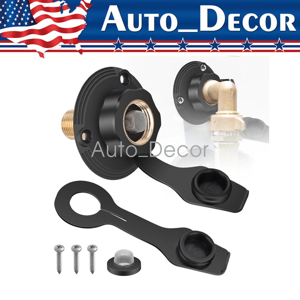 For RV city water inlet connection with check valve flange brass hose fitting