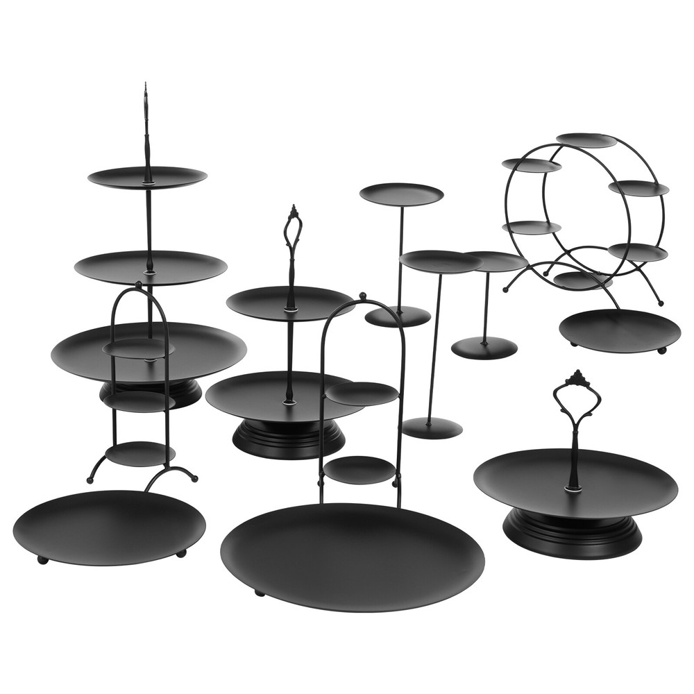 Dessert Cake Stand Set Metal Dessert Table Stand For Macarons Ssorted Pastries