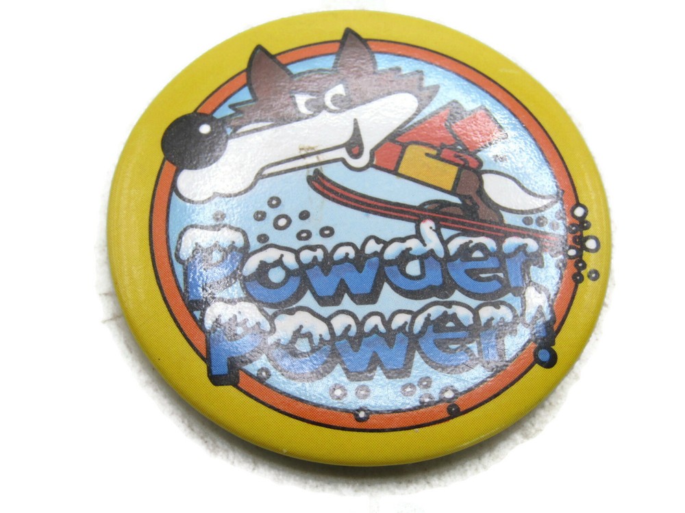 Powder Power Skiing Button