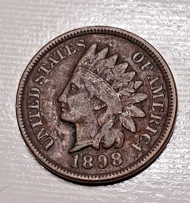 1898 Indian Head Cent Penny
