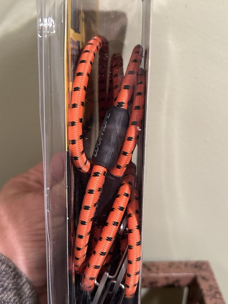 LoopRope Loop Rope Multi-Purpose 5 Ft. Tie Down Fastening System ~ Orange Black