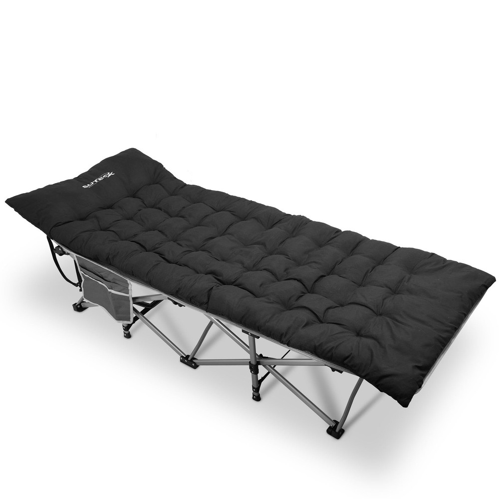 Camping Cot, Folding Camping Cot Bed for Adults Sleeping 1200D Double Layer O...