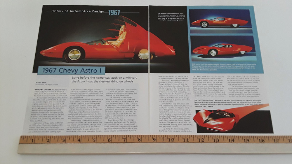 1967 CHEVROLET ASTRO I CONCEPT CAR ORIGINAL 2005 ARTICLE