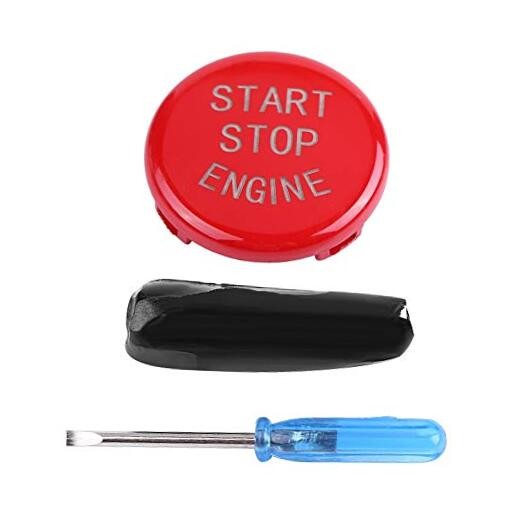 Car Engine Start Stop Switch Button Cover for E Chassis 3 Series E90 E91 Red