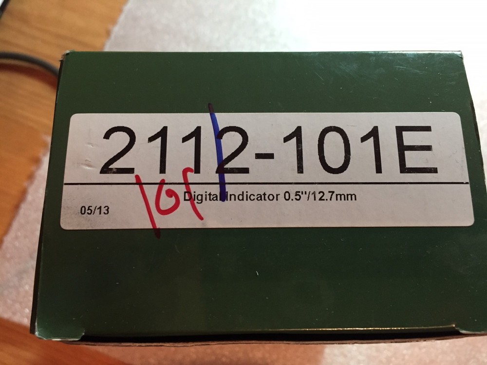 INSIZE 2112-101E Electronic Indicator, Resolution 0.00005", 0.5"